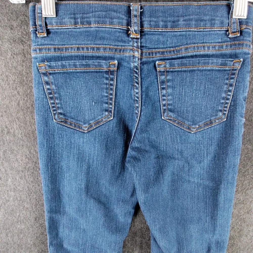 Childrens Place Jeans Youth Girls 8 Blue‎ Bootcut Stretch Adjust📸SEE📏📸